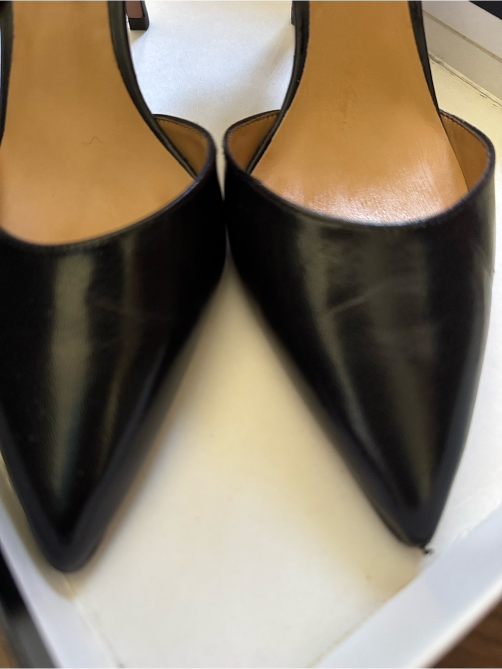 Nine West Black Pointed-Toe Ankle-Strap Heels - Picture 4 of 7